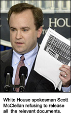White House spokesman Scott McClellan